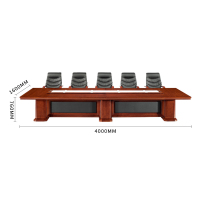 榭邦 办公家具 办公桌 4米办公会议桌4000*760*1600mm