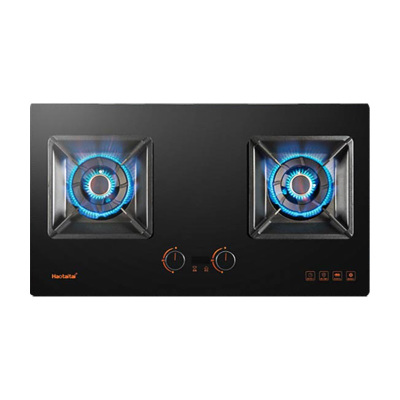 Haotaitai家用燃气灶JZT-X402 5.2kW大火力左右双定时可调底壳换灶不开孔保洁炉头大尺寸聚能锅支架天然气