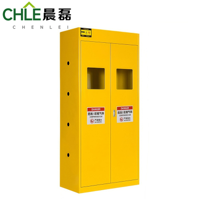 晨磊 防爆气瓶柜 双瓶黄色 台