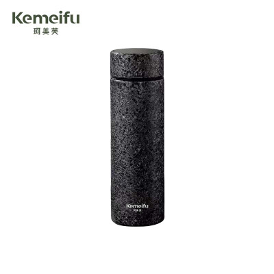 珂美芙 纯钛内胆茶水分离温显保温杯 黑色420ml 个