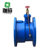 珈瑄 HH48X-16微阻缓闭蝶式止回阀 斜密封球墨铸铁消声微阻重锤缓闭 DN100 个