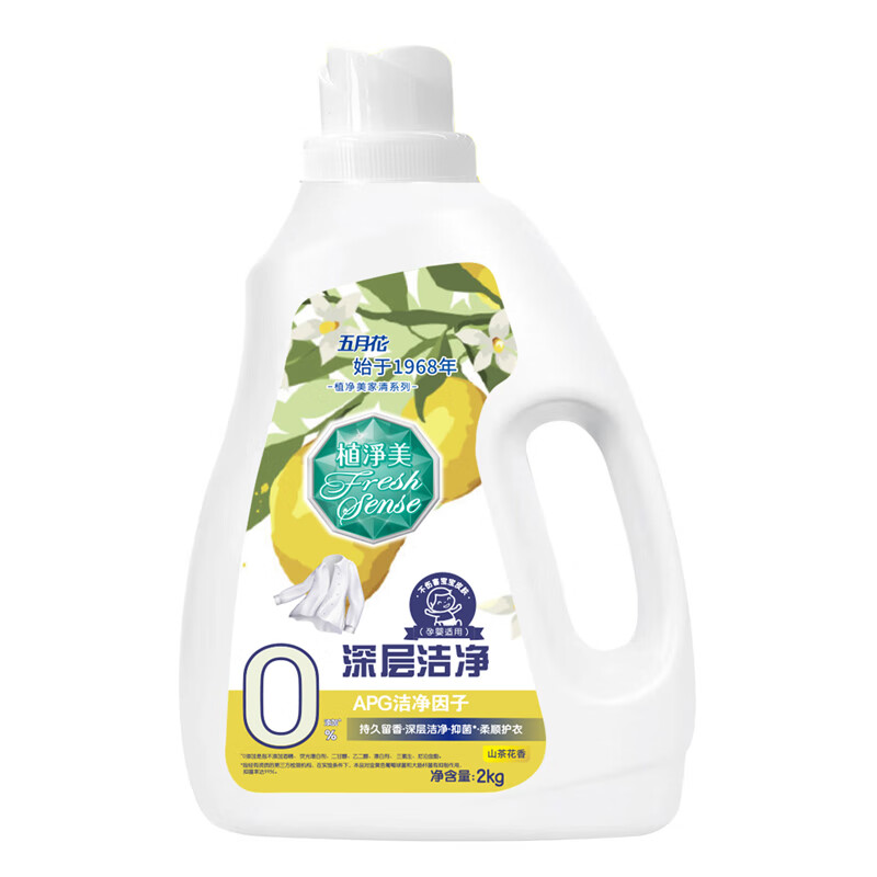 五月花洗衣液 山茶花香 深层洁净洗衣液(山茶花香)2kg