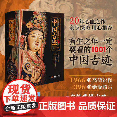 有生之年一定要看的1001个中国古迹 王慧莲 书架上的古迹博物馆1966张高清彩图 396张绝 版照片 一次性看懂古建