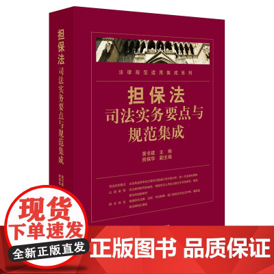 正版 担保法司法实务要点与规范集成 黄书建 9787519711979 法律出版社