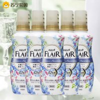 花王FLAIR衣物柔顺剂5瓶 花王宝宝可用香氛防静电缤纷四季日本原装进口
