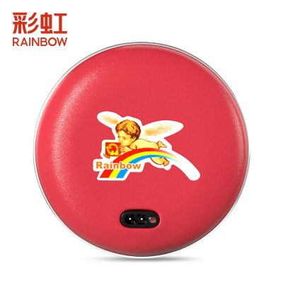 彩虹(RAINBOW)电热暖手器(中号)充电式暖手宝无水防爆电热饼自动断电捂手暖肚神器保暖用品非暖水袋TB22-X
