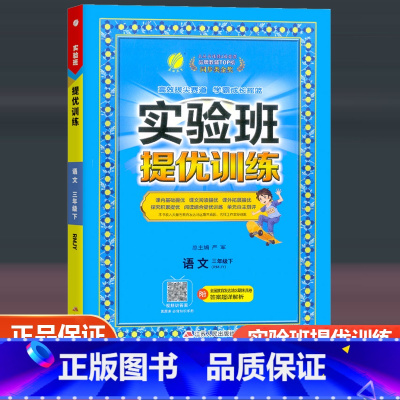 语文 人教版 三年级下 [正版]2023新版春雨教育实验班提优训练三年级下册语文配套人教版 小学3年级下册同步课时练习作
