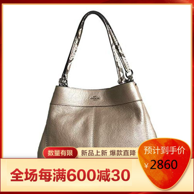 蔻驰COACH2021新款时尚百搭小清新休闲风单肩包女欧美时尚优雅气质0V-ZPOB-AH4QPlatinum