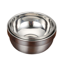 炯毅 不锈钢碗饭碗个人小碗 304不锈钢碗 18cm 个