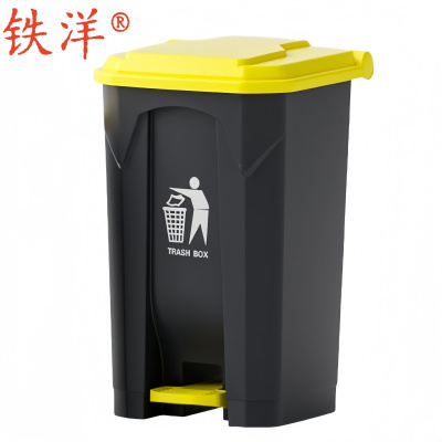 铁洋 塑料垃圾桶 60L特厚 个