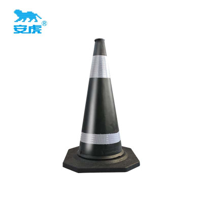 安虎 橡胶路锥 90cmEVA(黑色) 个