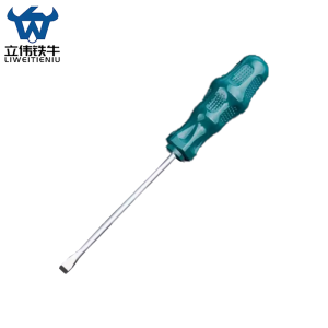 立伟铁牛绿胶炳螺丝刀3*75mm一字型/把