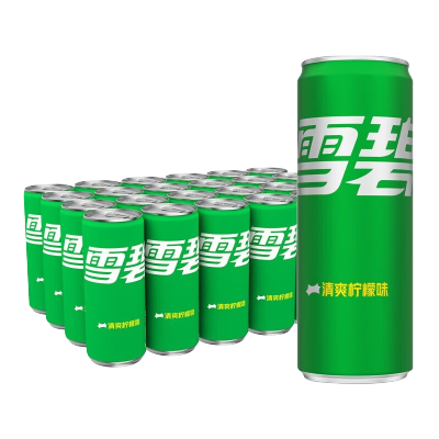 可口可乐(Coca-Cola)330ml*24听 细长罐整箱 雪碧330ml*24听