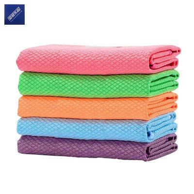 安居先森玻璃清洁毛巾抹布吸水不掉毛清洁巾毛巾 30*40cm一包10条装