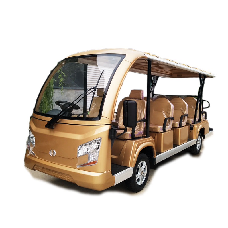 婉晨 电动观光车看房车四轮 封闭物业巡逻小区保安消防车景区旅游观光