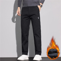 秋冬加绒男士轻商务休闲裤百搭新款男装长裤棉裤时尚休闲直筒裤男