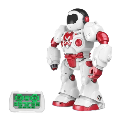 星域传奇遥控机器人智能语音机械战警可对战唱歌跳舞对话编程电动早教玩具礼品超大战警蓝色