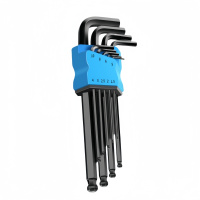 铁洋 球头内六角扳手 黑金刚特长款9件套 套