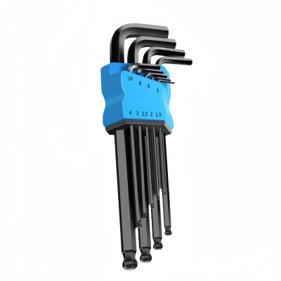 铁洋 球头内六角扳手 黑金刚特长款9件套 套