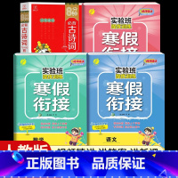 [三年级人教版4本]语数英寒假衔接+小学必背古诗词 小学通用 [正版]2024新实验班寒假衔接一年级二年级四五六三年级上
