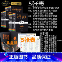 [精美礼盒装]小黑书初中-9本套装 初中通用 [正版]小黑书初中全套小四门初中必背知识点人教版考点速记暗记基础知识大全语