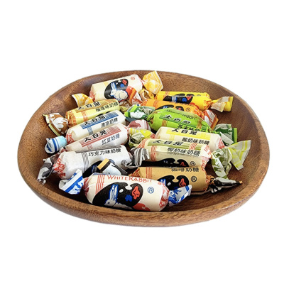 大白兔奶糖原味奶糖红豆味酸奶味玉米香蕉咖啡椰奶清凉多口味散装结婚喜糖零食糖果500g