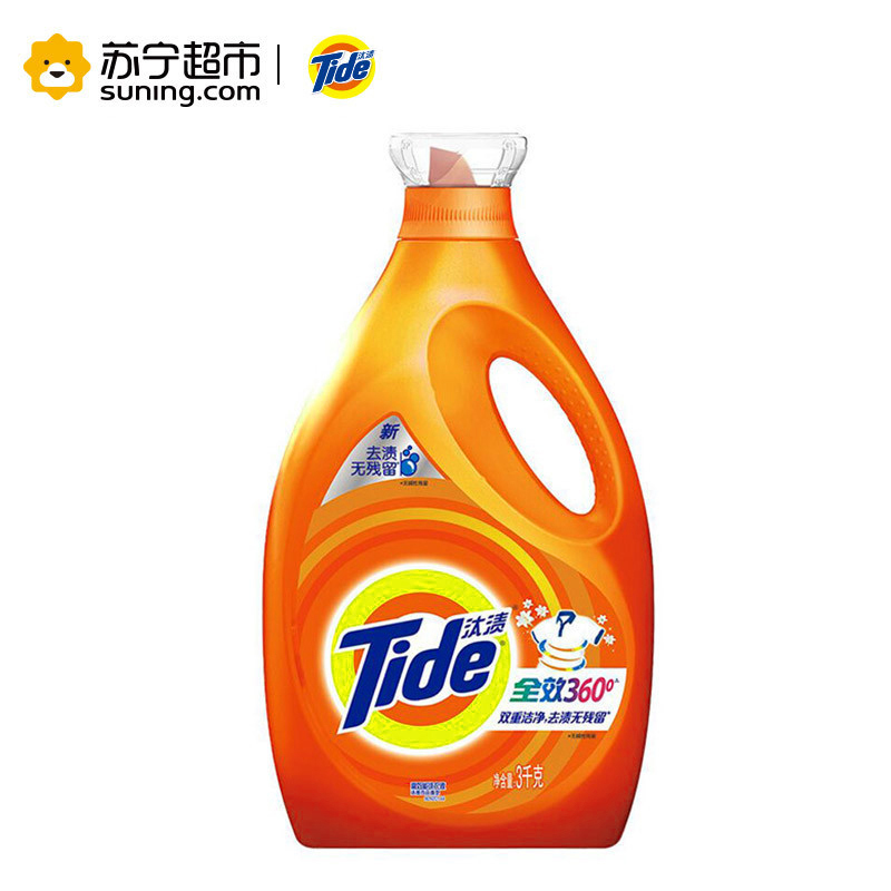 (去渍护色)汰渍(tide)全效洗衣液3kgx2 500克x6