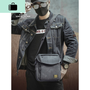 单肩包男斜挎包2019新款男士包包时尚潮牌男包运动休闲斜背小背包NEW LAKE男士斜挎包