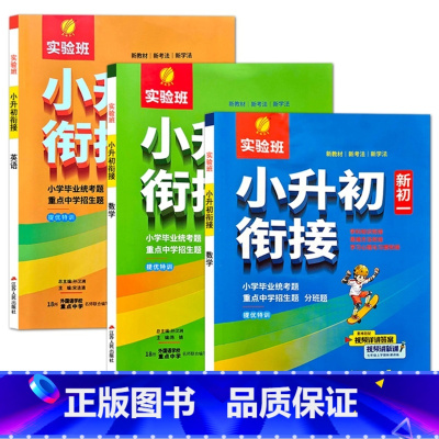 小升初衔接 语文+数学+英语 小学升初中 [正版]2024春雨实验班小升初衔接小学升新初一语文数学英语全国通用版预备六年