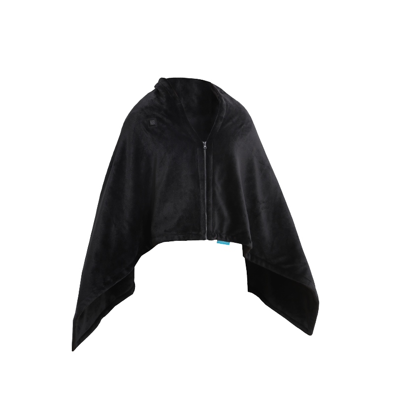 LA MAISON DE SASHA 电热披肩毯 发热盖毯保暖午睡毯暖身盖毯发热斗篷深灰色移动充电