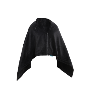 LA MAISON DE SASHA 电热披肩毯 发热盖毯保暖午睡毯暖身盖毯发热斗篷深灰色移动充电