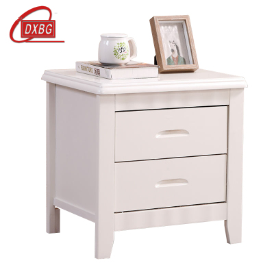 DXBG床头柜简约现代卧室床边储物柜标准款白色50*41*50cm