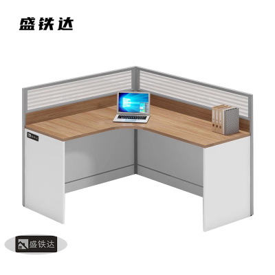 盛铁达 L型单人位屏风办公位1200*1400*1100mm STD-XTGW40 套
