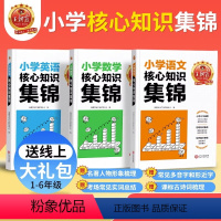 核心知识集锦[语文+数学+英语](不偏科) 小学通用 [正版]小学核心知识集锦语文数学英语知识大盘点一二三四五六年级基础