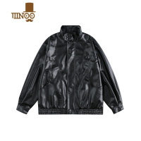 YANXU@ 复古飞行员皮衣男秋季潮流机车夹克美式立领工装外套