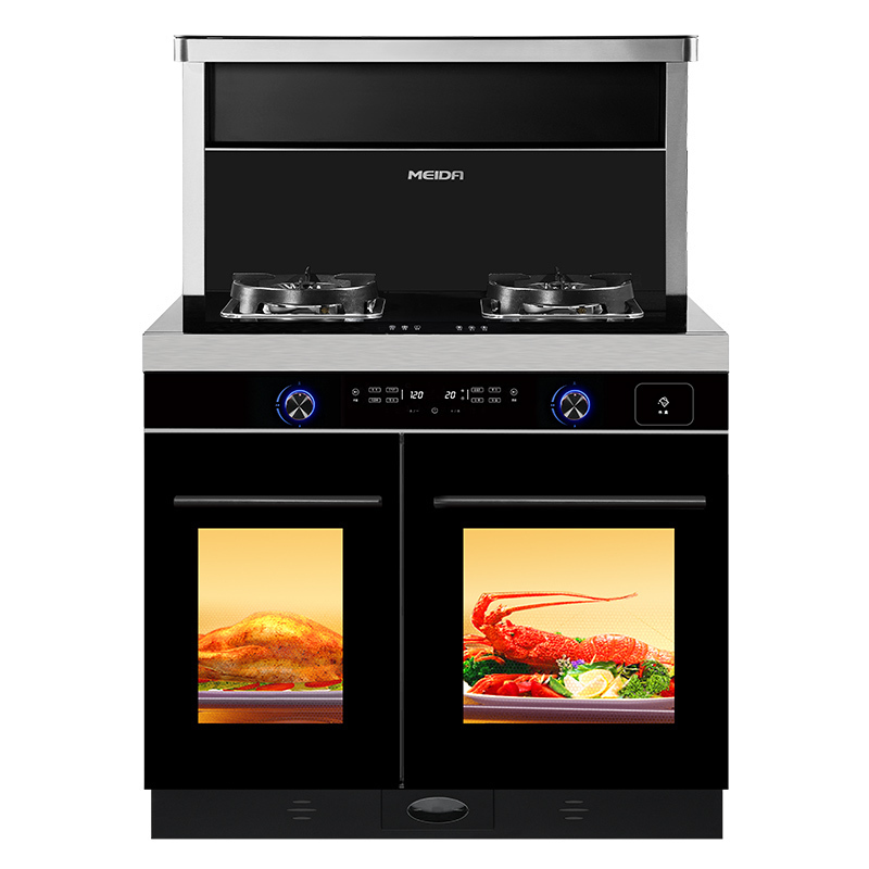 美大(Meida)集成灶X7S-ZZK(MD1ZZK)蒸烤独立集成一体灶 大火力侧吸下排抽油烟机燃气灶