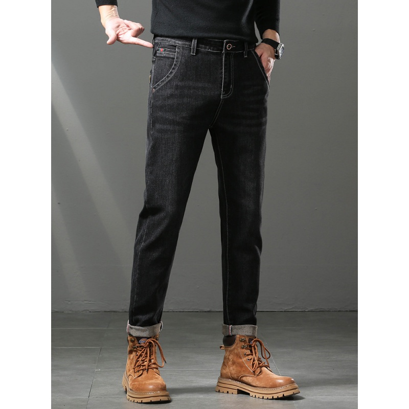 男士牛仔裤弹力牛仔裤男个性小刺绣潮牌牛仔裤男款