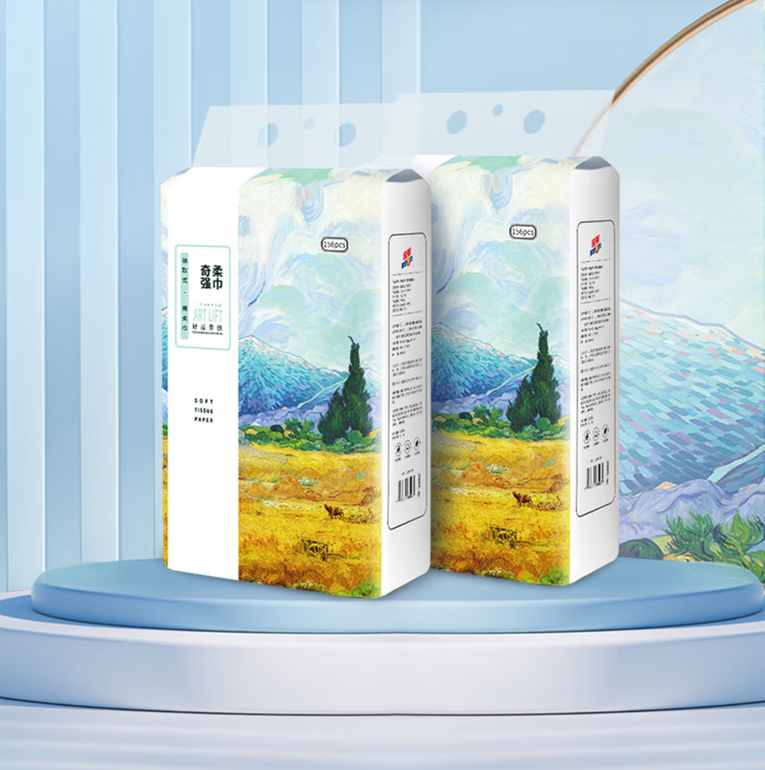 奇强 QQRJD279 干湿 两用 棉柔巾156片/1包