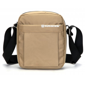 瑞士经典潮流时尚商务办公单肩包SN5052V 卡其色