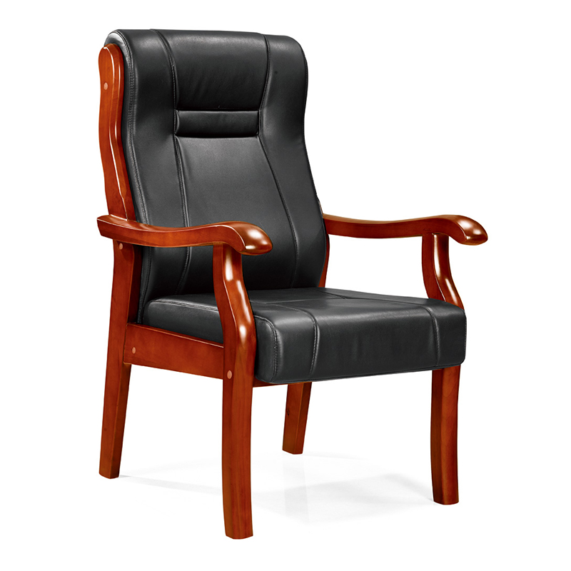 臻远 ZY5110296 办公会议椅办公皮椅电脑椅 黑色西皮