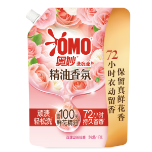 奥妙 香氛 洗衣液玫瑰山茶花香(袋装)1KG