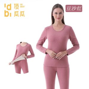 冬季德绒保暖内衣套装男加厚冬天情侣秋衣秋裤德绒打底衫女