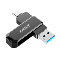 忆捷(Eaget)CF66 手机U盘Type-C USB3.2 双接口手机电脑多用旋转金属优盘64GB