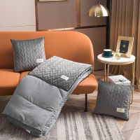 丝绒轻奢抱枕被子两用加厚汽车办公室空调被靠垫沙发午睡枕靠枕