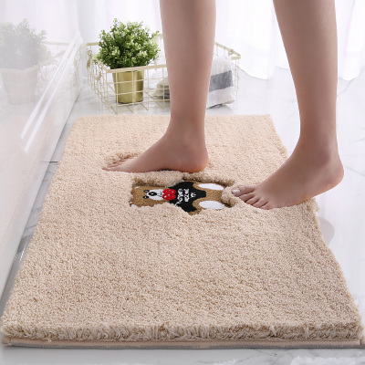 京城派 进门入户地毯蛋糕绒卫生间进门加厚地垫浴室卧室ins防滑吸水入户门口家用简约脚垫防滑垫定制
