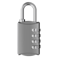 凯圣蓝 KSL-Q524 锁体宽度30mm 高度67mm 四位密码开锁 密码挂锁(计价单位:个)颜色 灰色