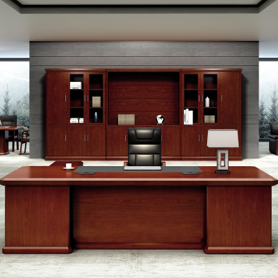 沃灏办公桌老板桌办公台局级大班台油漆桌书桌