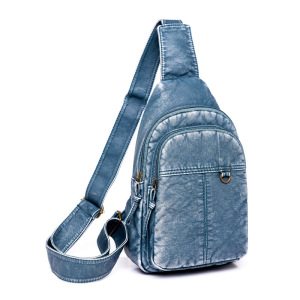 Ceba风潮2023新款女士胸包斜挎包软潮流PU单肩包胸前背包