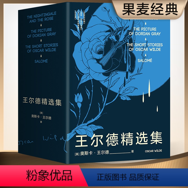 王尔德精选集 [正版]王尔德精选集 夜莺与玫瑰 道林·格雷的画像 莎乐美 王尔德奇异故事 复旦大学外文教授 资深王尔德研