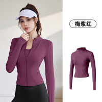 春秋运动外套女长袖紧身衣跑步健身瑜伽服上衣夹克_124